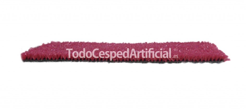 cesped artificial color rojo