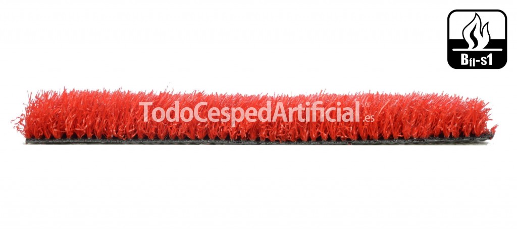 cesped artificial color rojo