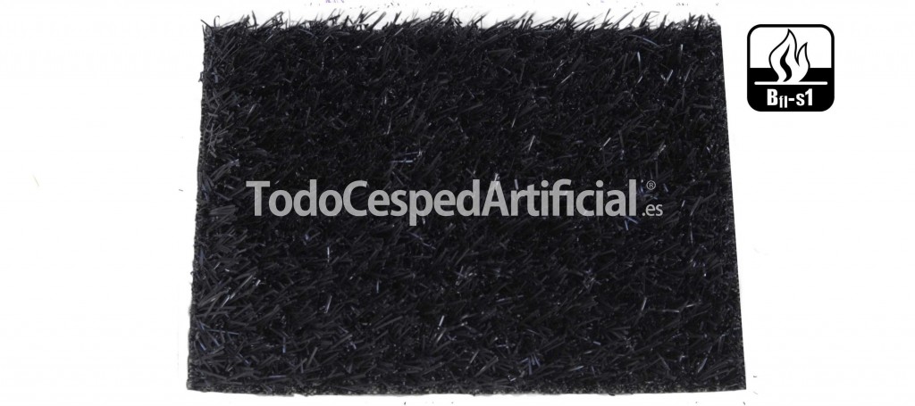 Césped artificial de color negro